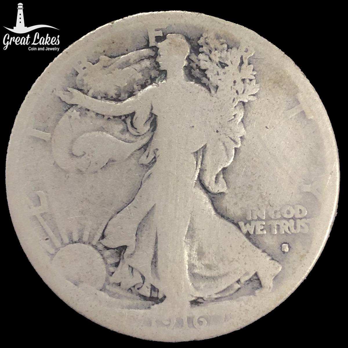 1916-S Walking Liberty Half Dollar (AG)