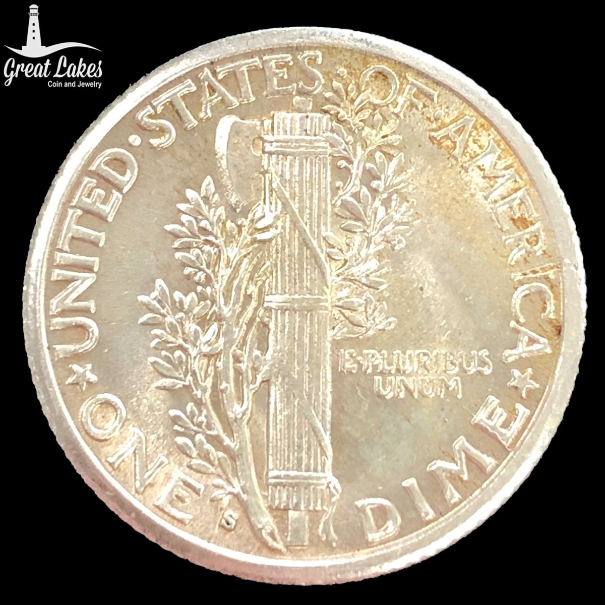 1916 fashion mercury head dime