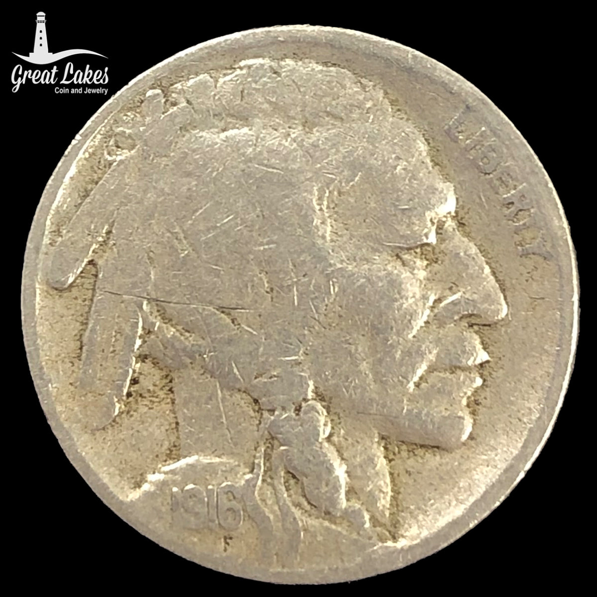 1916-S Buffalo Nickel (F)