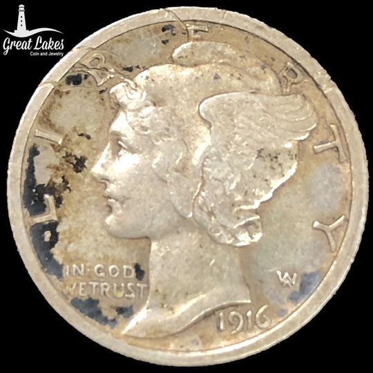 1916 Mercury Head Dime (XF)