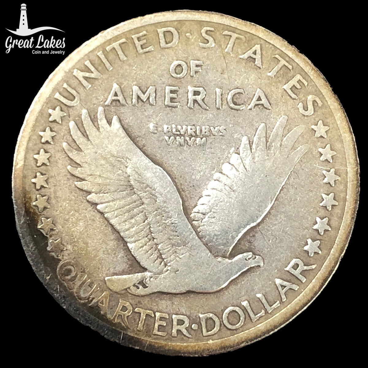 1917-S Type 1 Standing Liberty Quarter (VF Details)
