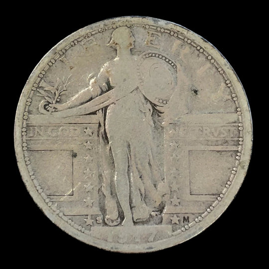 1917-S Type 1 Standing Liberty Quarter (VG Details)