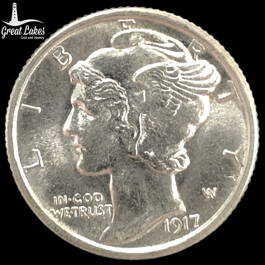 1917 Mercury Head Dime (AU)