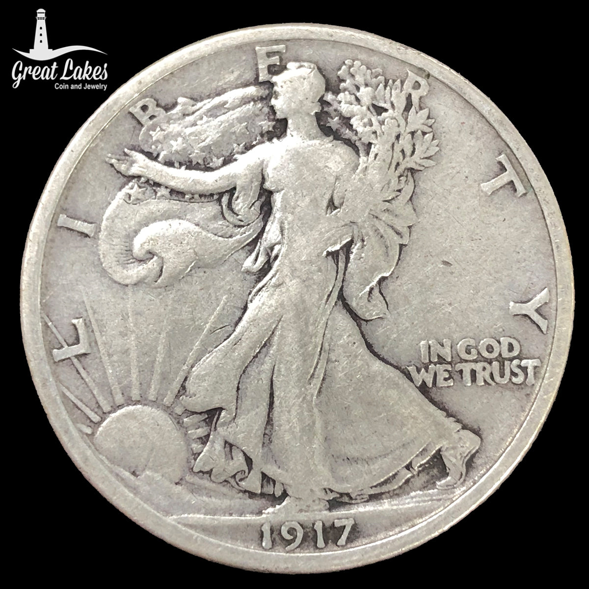 1917 Walking Liberty Half Dollar (F)