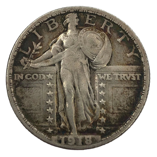 1918-D Standing Liberty Quarter (VF)
