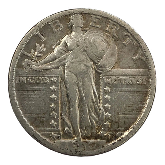 1918-S Standing Liberty Quarter (XF Details)