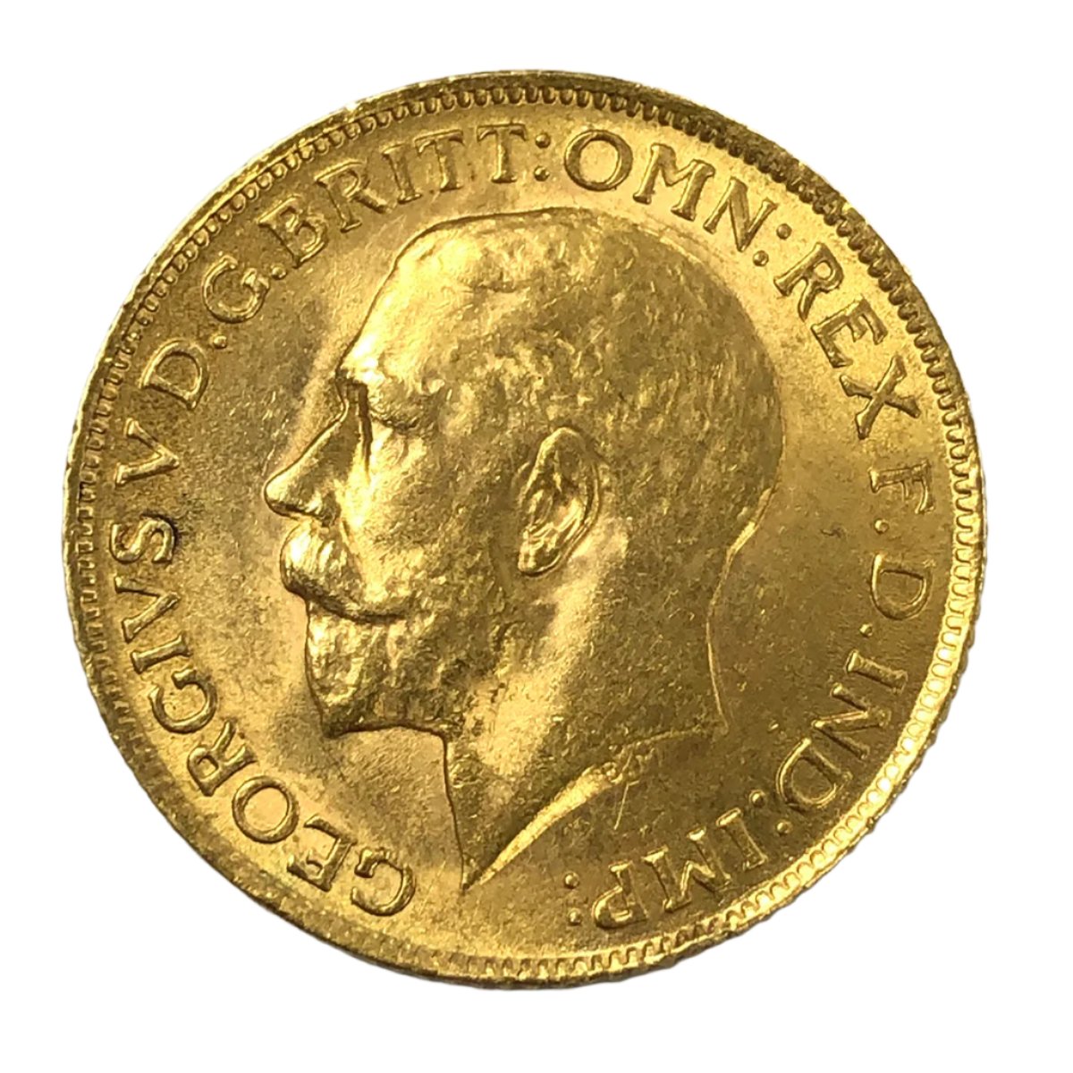 1918 British Gold Sovereign (AU)