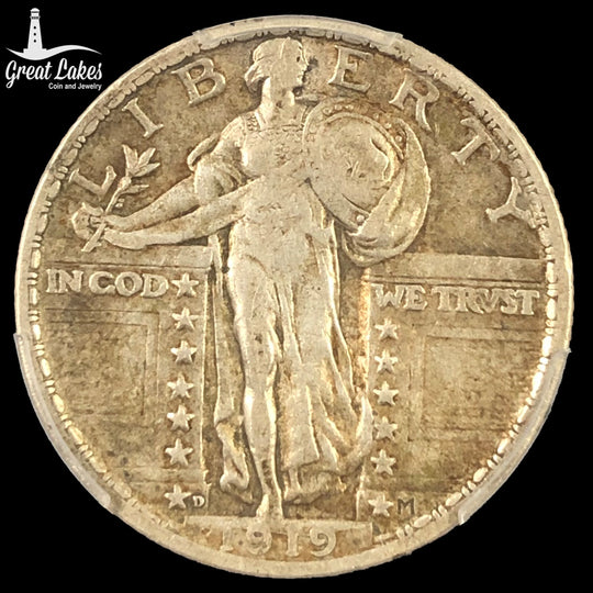 1919-D Standing Liberty Quarter PCGS VF30