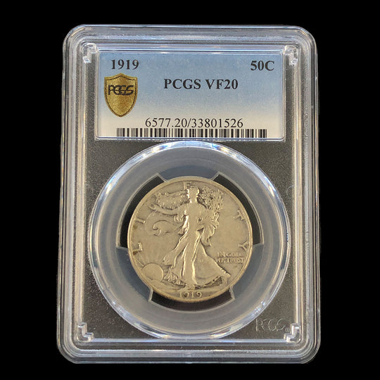 1919 Walking Liberty Half Dollar PCGS VF20