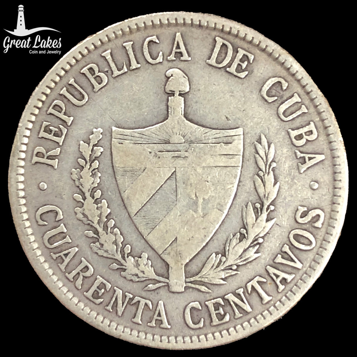 1920 Cuba 40 Centavos
