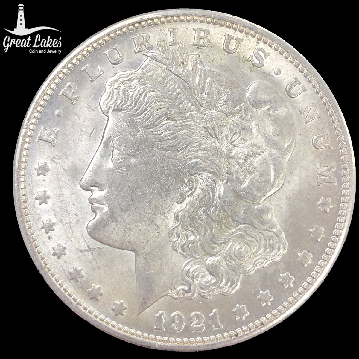 1921-S Morgan Silver Dollar (BU)