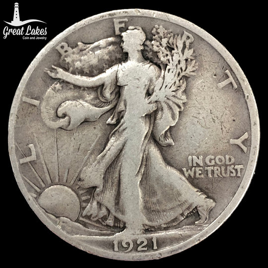 1921-S Walking Liberty Half Dollar (F)