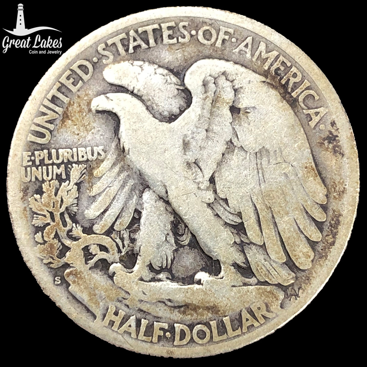 1921-S Walking Liberty Half Dollar (VG)