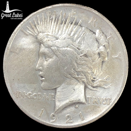 1921 Peace Silver Dollar (VF Details)