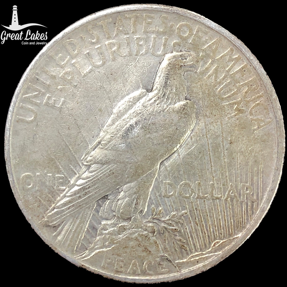 1921 Peace Silver Dollar (VF Details)