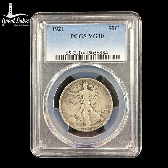 1921 Walking Liberty Half Dollar PCGS VG10