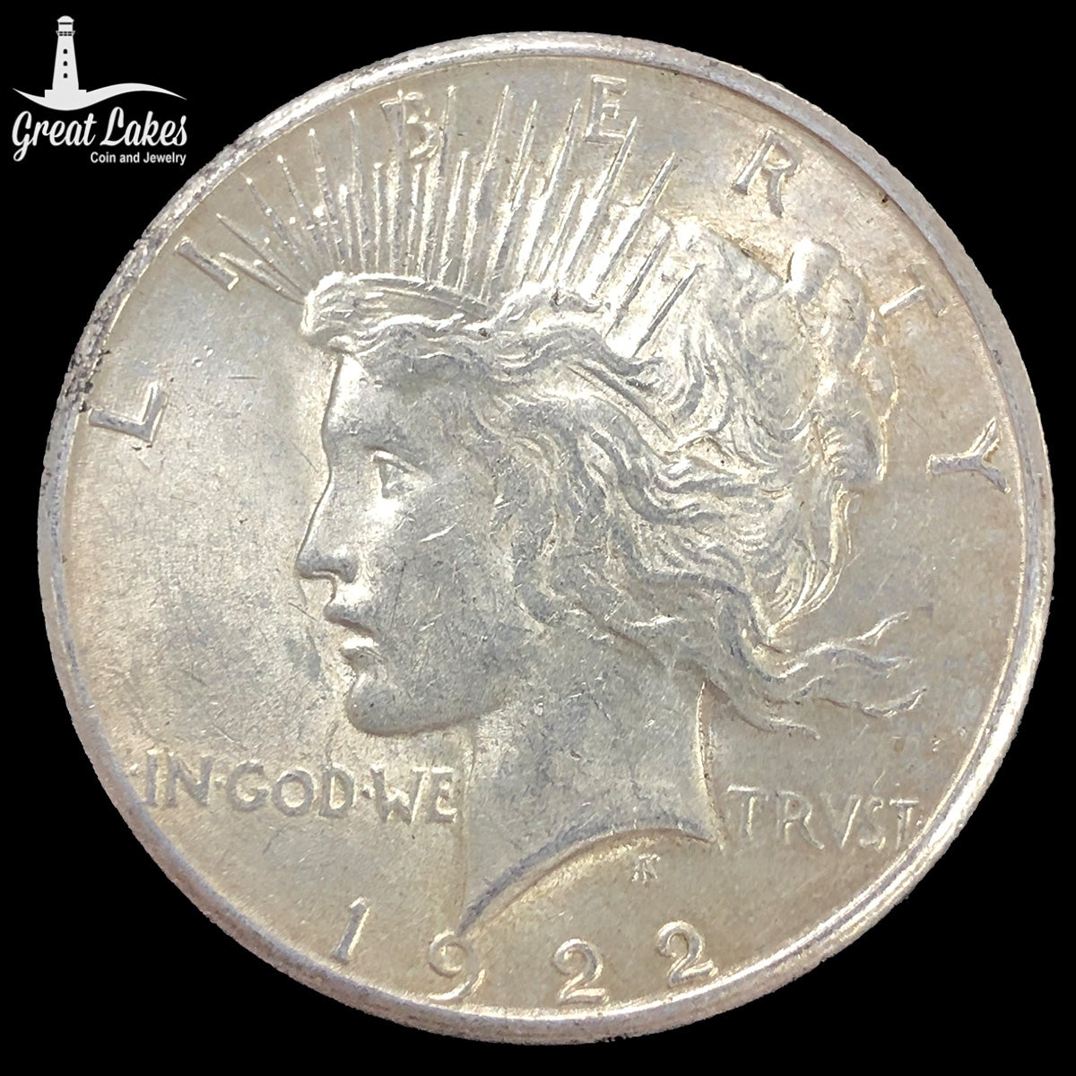 1922-S Peace Silver Dollar (AU)