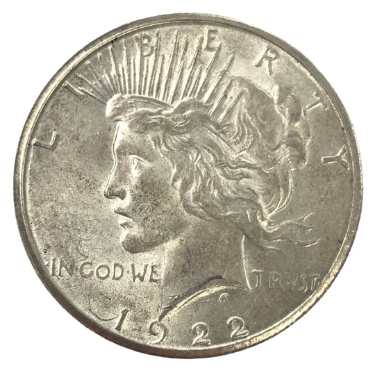 1922-S Peace Silver Dollar (AU)