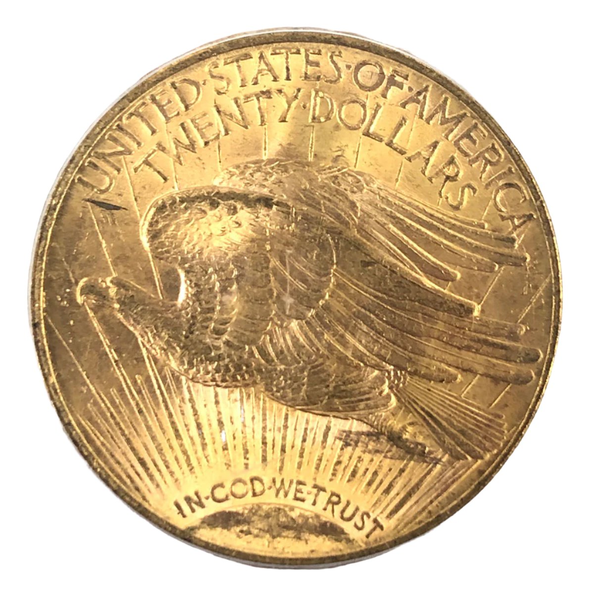 1922 $20 Saint Gaudens Gold Double Eagle PCGS MS62