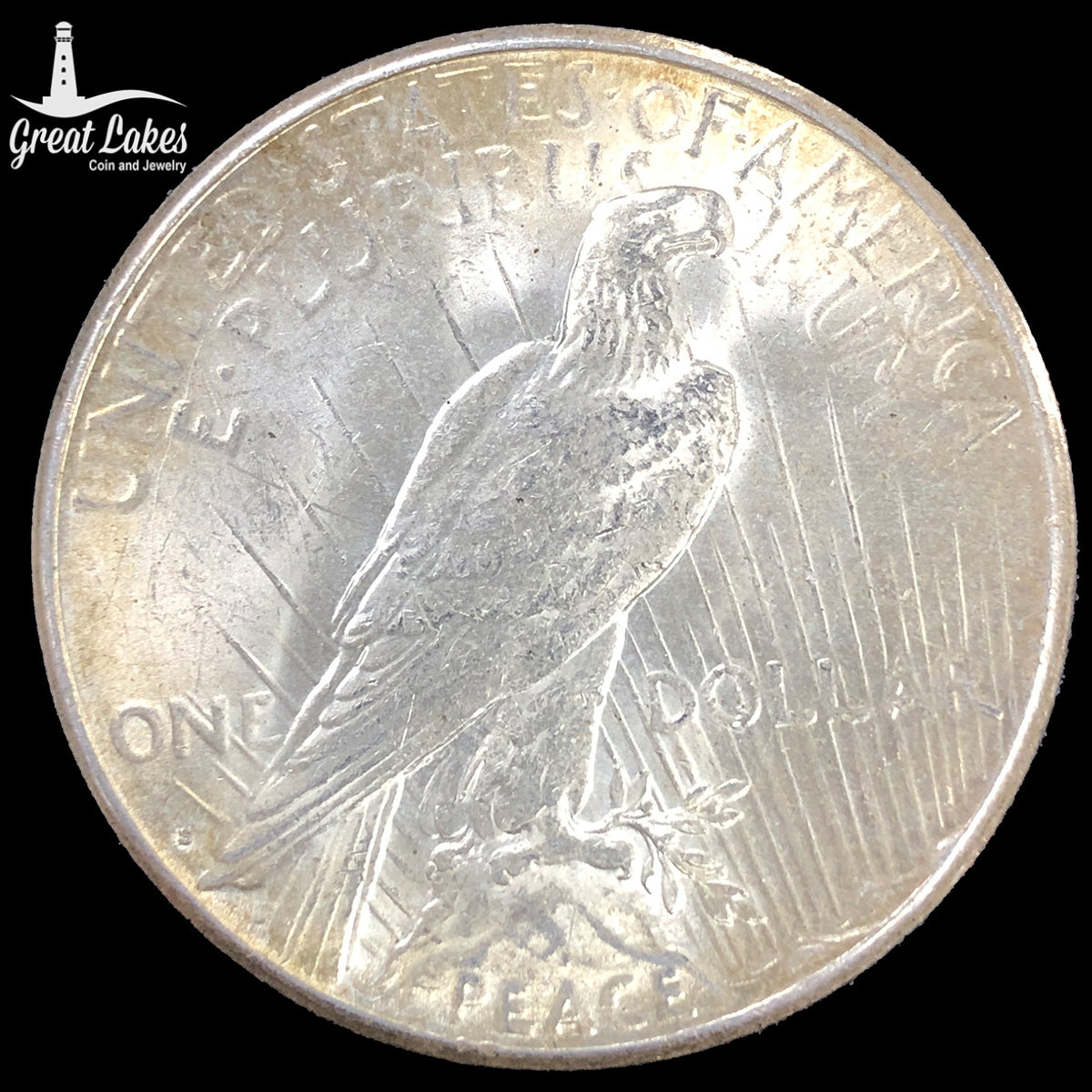 1923-S Peace Silver Dollar (AU)