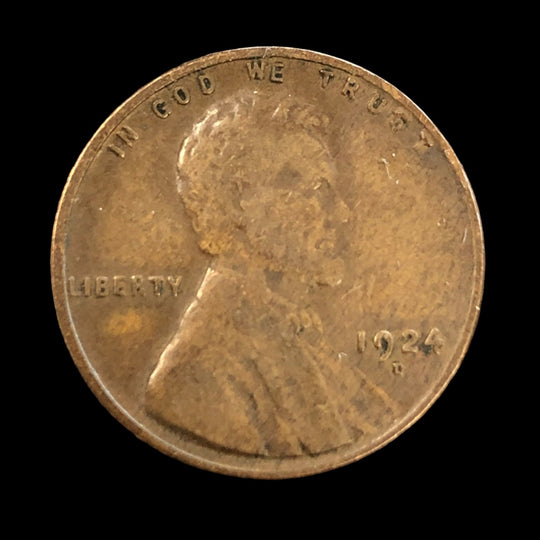 1924-D Lincoln Cent (F)