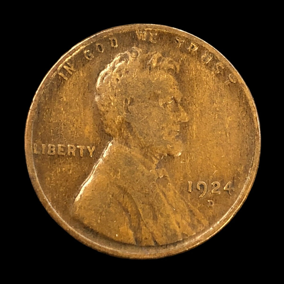 1924-D Lincoln Cent (VG)