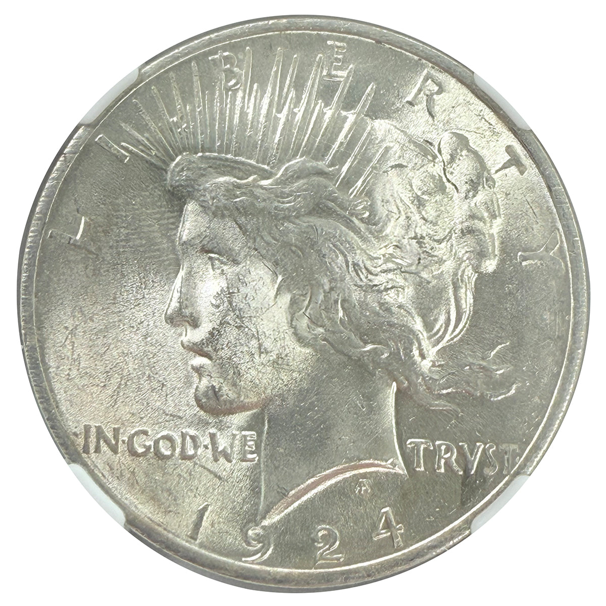 1924 Peace Silver Dollar NGC MS62