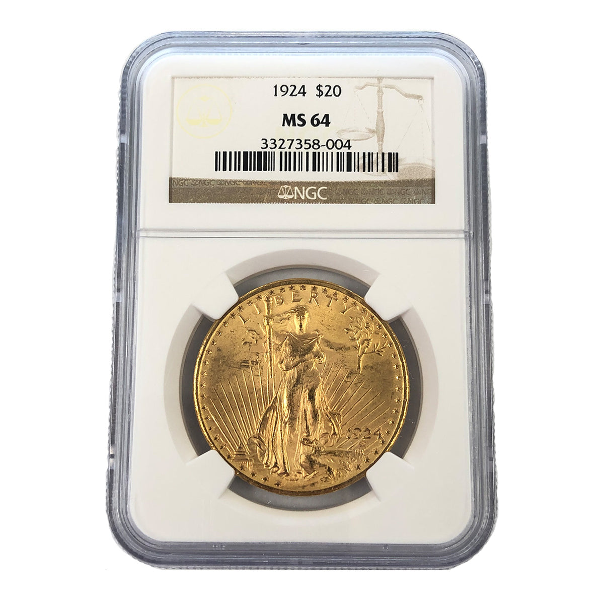 1924 $20 Saint Gaudens Double Eagle NGC MS64