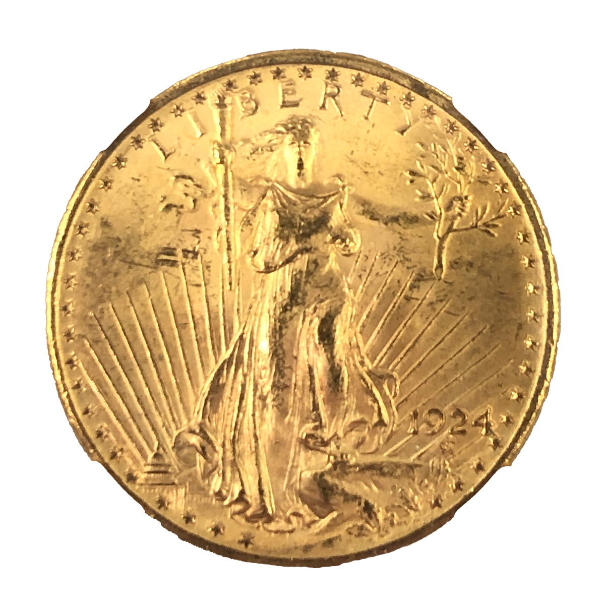 1924 $20 Saint Gaudens Double Eagle NGC MS64