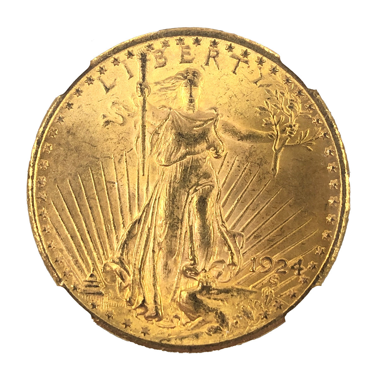 1924 $20 Saint Gaudens Double Eagle NGC MS64