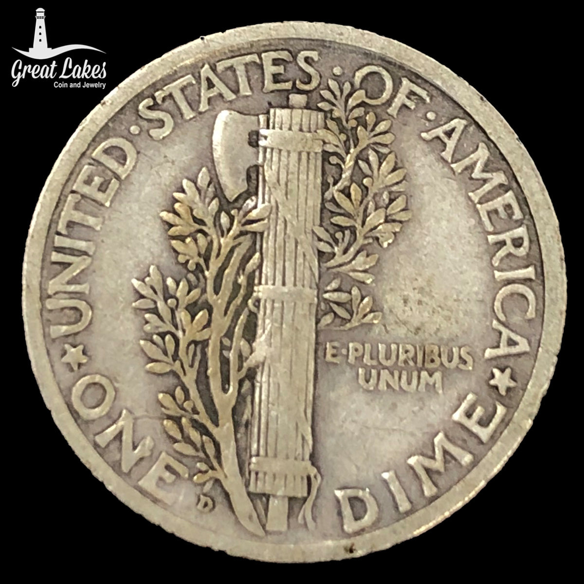1925-D Mercury Head Dime (VF)