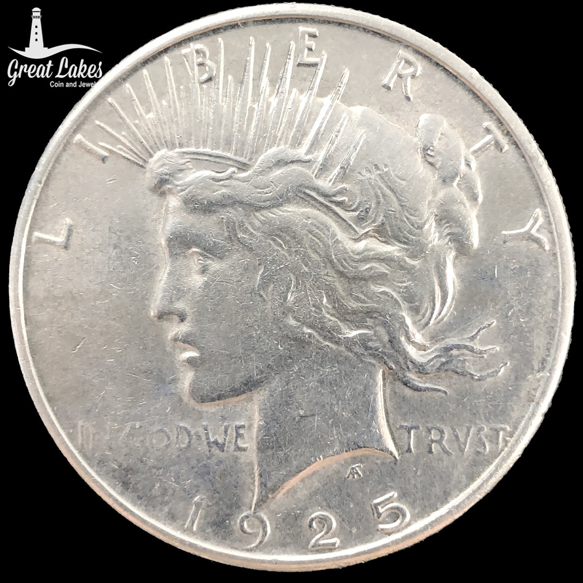 1925-S Peace Silver Dollar (XF Details)