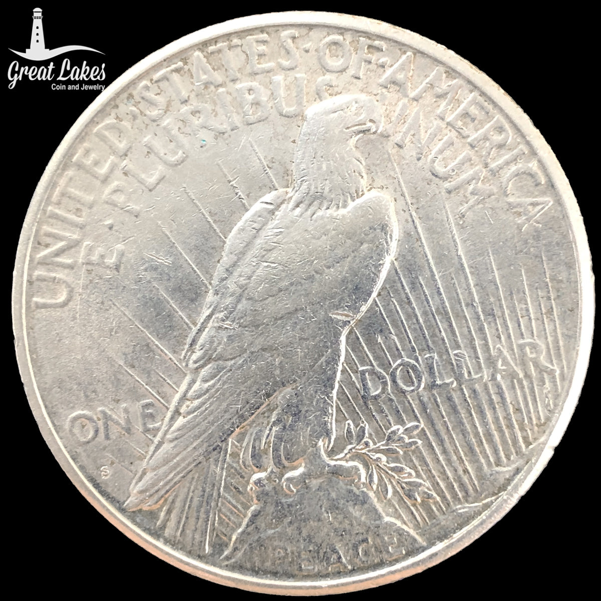 1925-S Peace Silver Dollar (XF Details)