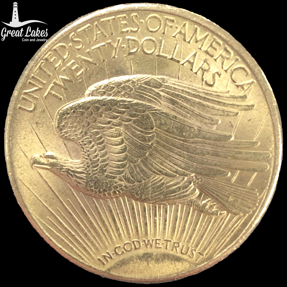 1925 $20 Saint Gaudens Liberty Gold Double Eagle (AU)