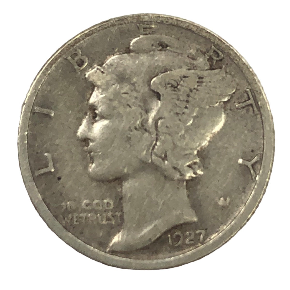 1927-D Mercury Head Dime (VF)