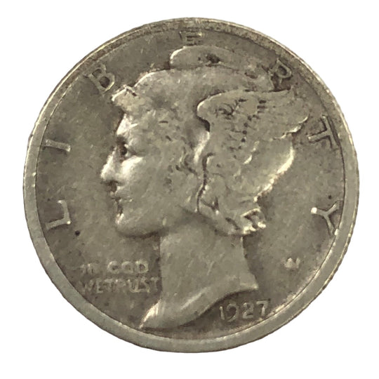 1927-D Mercury Head Dime (VF)