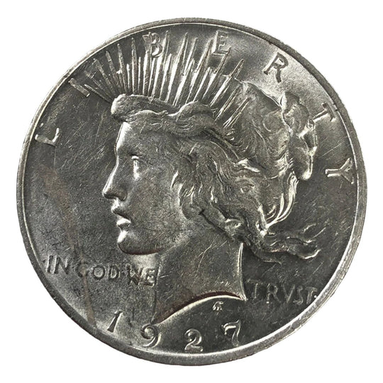 1927-D Peace Silver Dollar (AU Details)