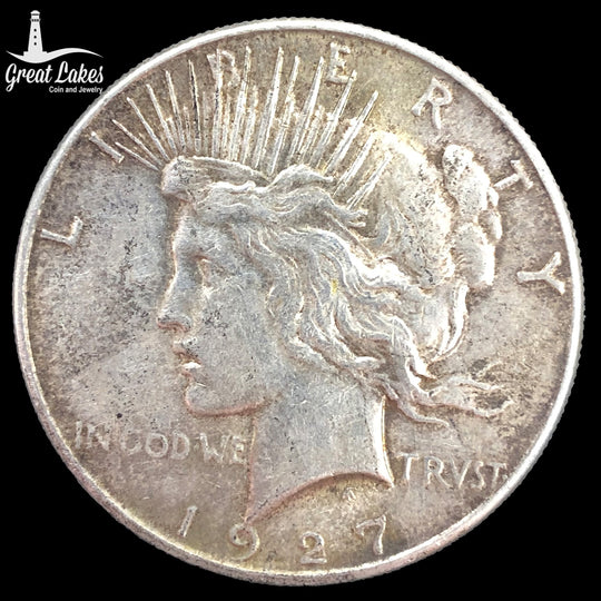 1927-S Peace Silver Dollar (XF)