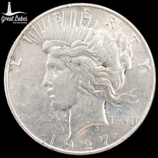 1927-S Peace Silver Dollar (XF Details)