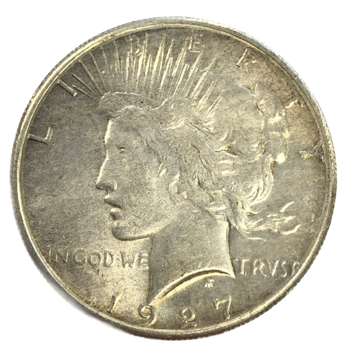 1927 Peace Silver Dollar (AU Details)