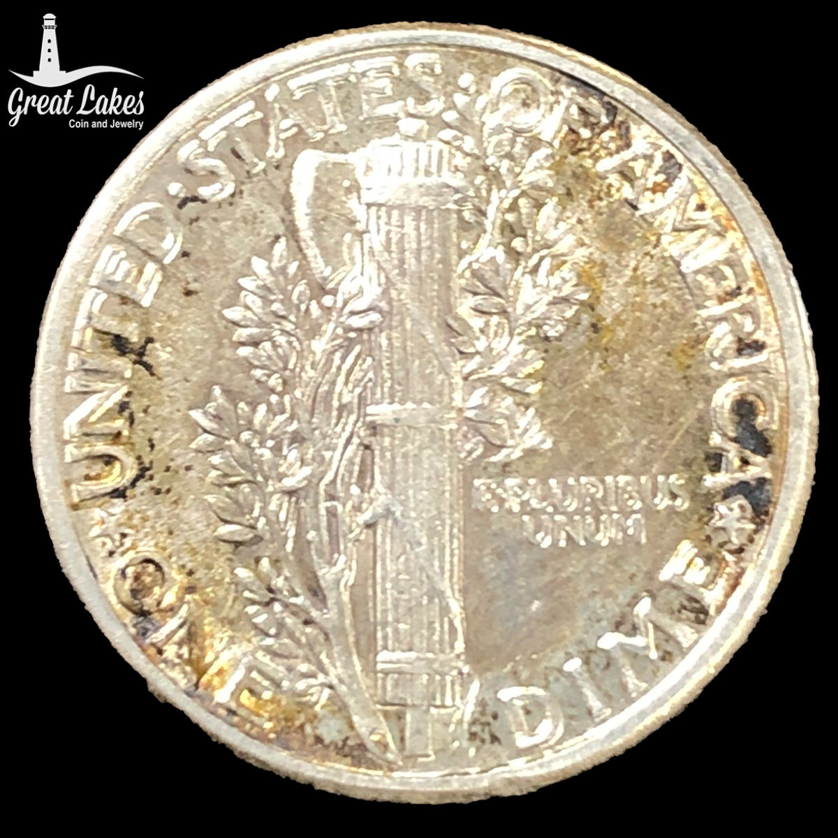 1927 Mercury Head Dime (AU Details)