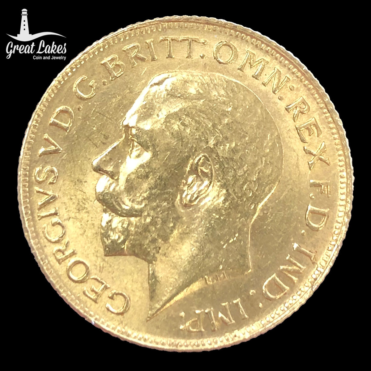 1927 South African King George Gold Sovereign (AU)