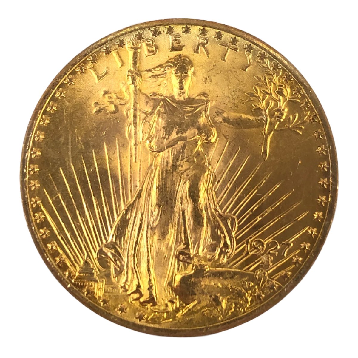 1927 $20 Saint Gaudens Gold Double Eagle PCGS MS63