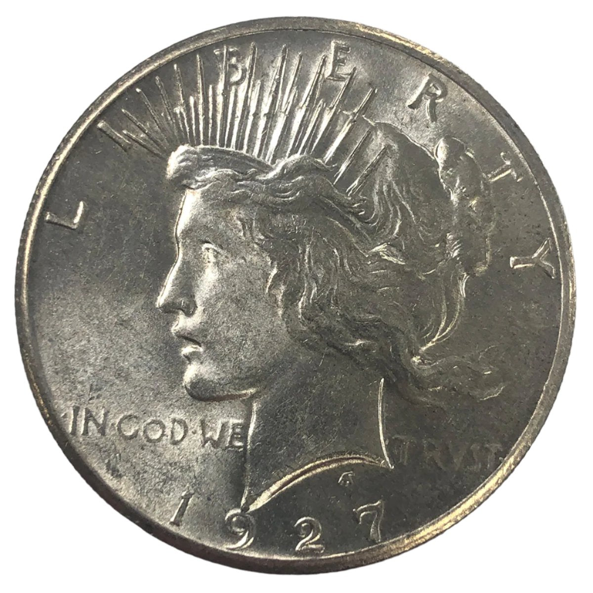 1927 Peace Silver Dollar (AU Details)