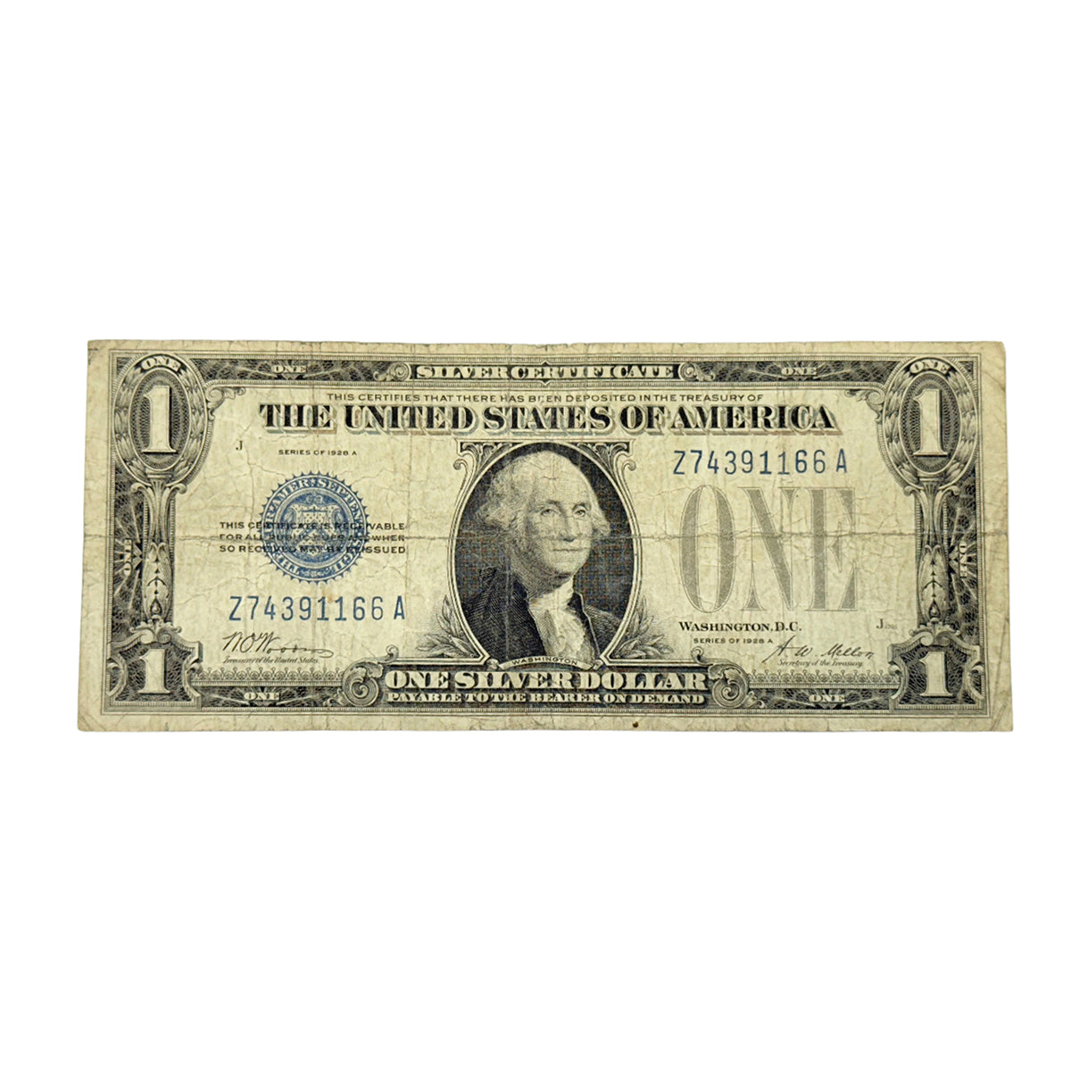 1928-A $1 Silver Certificate Funnyback (VG)