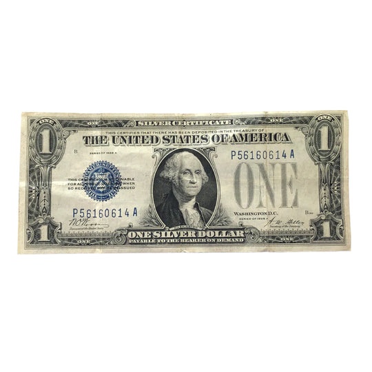 1928-A $1 Silver Certificate Funnyback (VF)