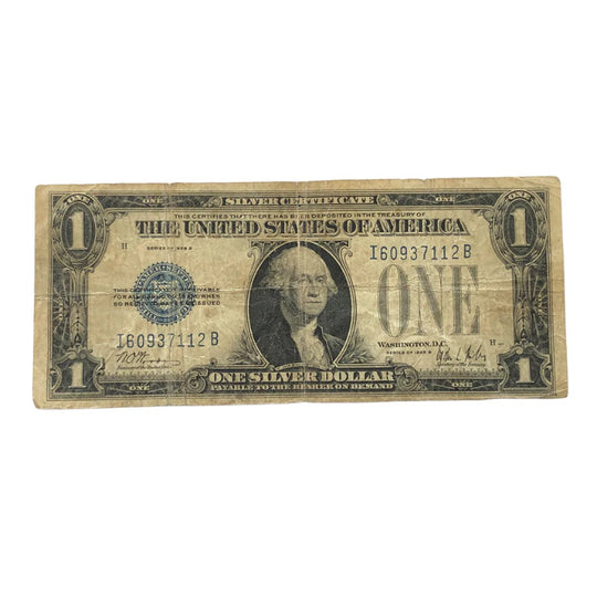 1928-B $1 Silver Certificate Funnyback (VG)