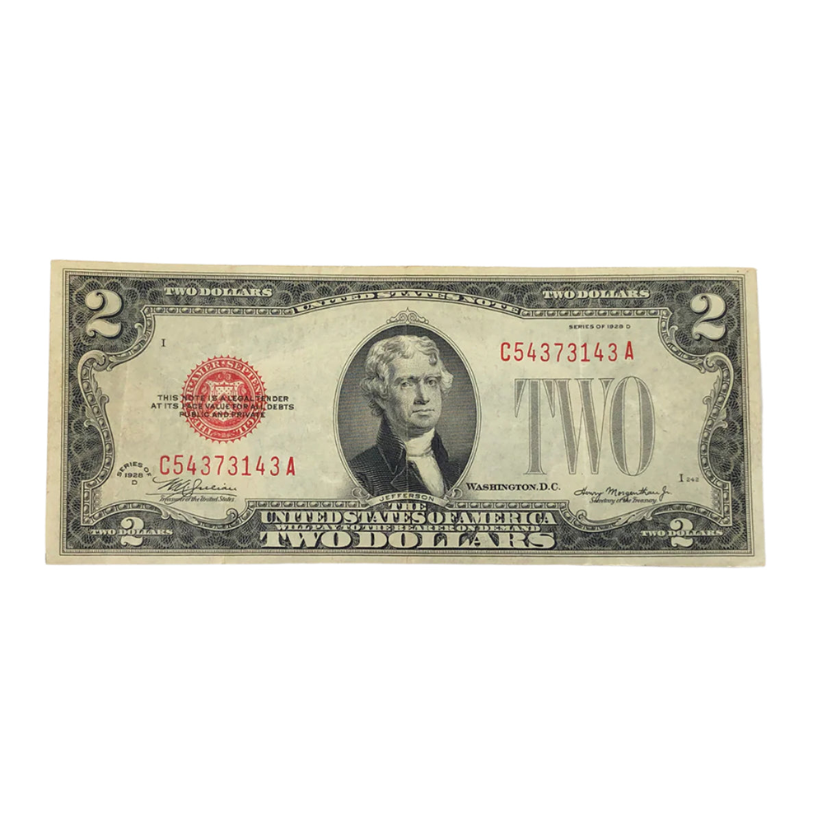 1928-D $2 Legal Tender (VF)