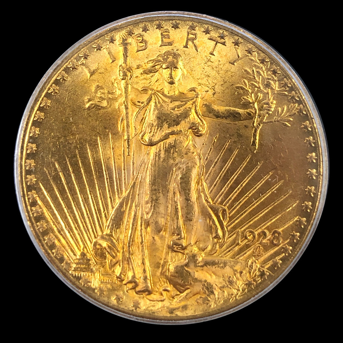 1928 $20 Saint Gaudens Liberty Gold Double Eagle PCGS MS63