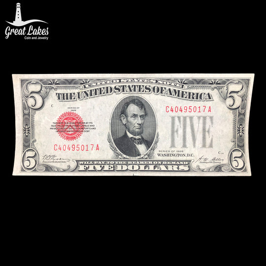 1928 $5 Legal Tender (XF)